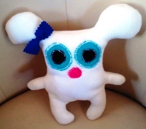 Doudou "Louisette la Souricette" Blanche